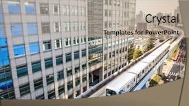  Presentation with tokyo - PPT theme having tokyo japan cityscape and monorail background and a mint green colored foreground