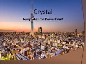 Tokyo Powerpoint Travel Japan Tokyo Cityscape PPT template 83 | CrystalGraphics