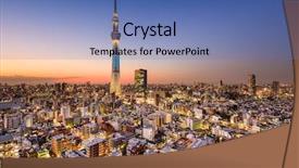  Presentation with tokyo - PPT theme enhanced with tokyo japan cityscape background and a teal colored foreground