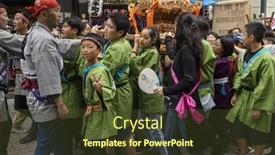  Presentation with shinto - PPT theme consisting of tokyo-japan-may-14-2017 background and a tawny brown colored foreground