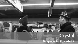  Presentation with million people - PPT layouts consisting of tokyo-japan-november-12-2016 background and a gray colored foreground