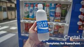  Presentation with machines - Slide deck consisting of tokyo-japan-september-8-2018 background and a ocean colored foreground