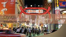  Presentation with kabuki - Slides with tokyo-july-4-kabuki-cho background and a coral colored foreground