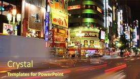  Presentation with kabuki - Theme with tokyo-july-4-kabuki-cho background and a tawny brown colored foreground