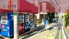  Presentation with machines - Cool new theme with tokyo-may-2016-small-lane backdrop and a red colored foreground