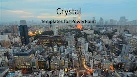  Presentation with tokyo - PPT theme having tokyo tower in tokyo japan background and a light blue colored foreground