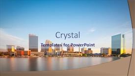  Presentation with skyline - PPT layouts consisting of toledo-ohio-usa-downtown-skyline background and a light blue colored foreground