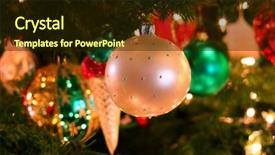  Presentation with christmas tree - Slides enhanced with toleit - christmas ornament on tree background and a wine colored foreground