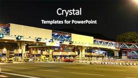  Presentation with toll booth - Audience pleasing presentation consisting of toll booths backdrop and a black colored foreground