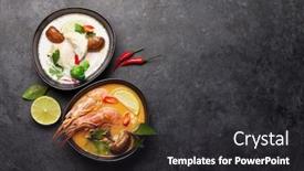  Presentation with milk coconut - Cool new theme with tom-yum-and-tom-kha backdrop and a dark gray colored foreground