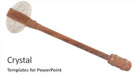  Presentation with weapon - PPT theme enhanced with tomahawk stone axe old weapon background and a white colored foreground