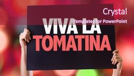  Presentation with spanish - Cool new theme with tomatina party in spanish backdrop and a violet colored foreground