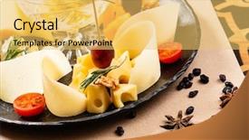  Presentation with jam - Presentation enhanced with tomato jam - cheese plate on the black background and a  colored foreground