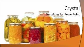  Presentation with preserved - Amazing presentation having tomato jam - collection of many glass bottles backdrop and a white colored foreground