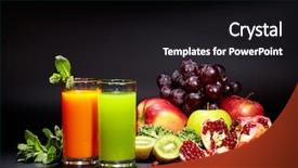  Presentation with miner - Slide deck consisting of tomato leaf miner - glasses with fresh vegetable juices background and a black colored foreground