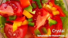  Presentation with hydroponics vegetables hydroponic vegetable - Slide deck with tomato leaf miner - many delicious summer vegetables background and a  colored foreground