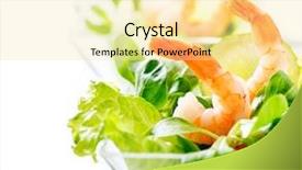  Presentation with healthy food - Audience pleasing theme consisting of tomatoes diet weight loss food backdrop and a blonde colored foreground