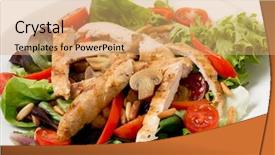  Presentation with pine - Audience pleasing presentation theme consisting of tomatoes pine-nuts and strip backdrop and a coral colored foreground