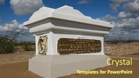  Presentation with british war - PPT layouts with tomb-of-british-officers-crimean background and a tawny brown colored foreground