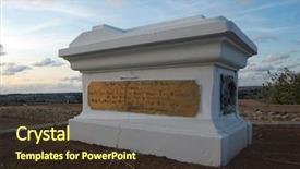  Presentation with british war - Presentation having tomb-of-british-officers-crimean background and a tawny brown colored foreground