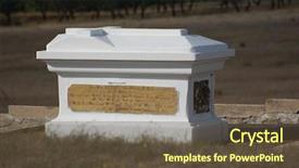  Presentation with british war - Presentation theme enhanced with tomb-of-british-officers-crimean background and a tawny brown colored foreground