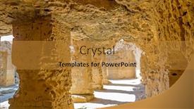  Presentation with ancient kings - PPT layouts having tombs-of-the-kings-collonade background and a gold colored foreground