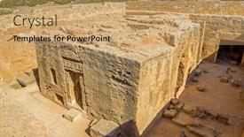  Presentation with ancient kings - Amazing presentation having tombs-of-the-kings-ruins backdrop and a coral colored foreground