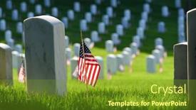  Presentation with united states - Beautiful PPT layouts featuring tombstones-and-united-states-natioanal backdrop and a tawny brown colored foreground