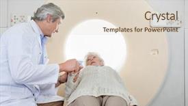  Presentation with radiologist - Cool new slides with medical radiation - mature male radiologist comforting backdrop and a lemonade colored foreground