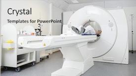  Presentation with moving patient to hospital bed - Cool new PPT layouts with computed tomography axial - patient undergoing ct scan backdrop and a light gray colored foreground