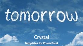  Presentation with cloud - Slides featuring better tommorow - tomorrow cloud word background and a teal colored foreground