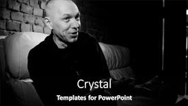  Presentation with broadcaster - Audience pleasing PPT layouts consisting of cup tea and clock on bright background backdrop and a lemonade colored foreground