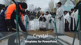  Presentation with holy celebration - PPT theme with tomsk-west-siberia-russia-jan background and a dark gray colored foreground