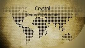  Presentation with map - Theme with toned background with map special background and a yellow colored foreground