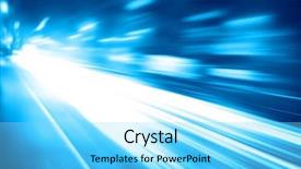  Presentation with city night - Cool new presentation with toned image of night lights backdrop and a arctic colored foreground