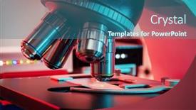  Presentation with lens - Slide set with toned-photo-of-a-backlit background and a ocean colored foreground