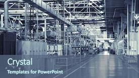  Presentation with industrial - PPT layouts consisting of toned shot of industrial background background and a ocean colored foreground