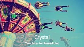  Presentation with fair - Beautiful slide set featuring toned with a retro vintage backdrop and a seafoam green colored foreground