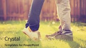  Presentation with summer sun - Theme enhanced with toned with a retro vintage background and a yellow colored foreground