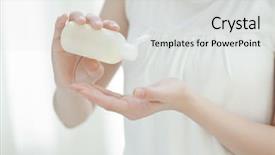  Presentation with skin care - Amazing PPT layouts having toner - skin care backdrop and a  colored foreground