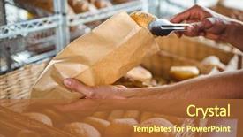  Presentation with waiter - Audience pleasing presentation consisting of tongs at the bakery backdrop and a red colored foreground