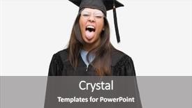  Presentation with emotion - Beautiful slides featuring tongue out happy with funny backdrop and a  colored foreground