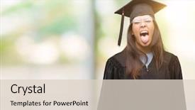  Presentation with hispanic - Theme consisting of tongue out happy with funny background and a  colored foreground