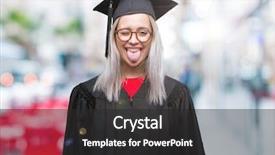  Presentation with emotion - Theme featuring tongue out happy with funny background and a  colored foreground