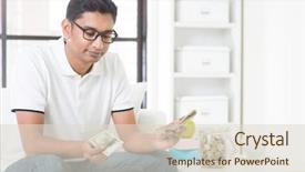  Presentation with indian government budget - Presentation theme enhanced with too less money indian guy background and a lemonade colored foreground