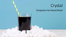  Presentation with sugar - Cool new presentation theme with too much sugar in fizzy backdrop and a light blue colored foreground