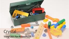  Presentation with box - Theme enhanced with tool box background and a lemonade colored foreground