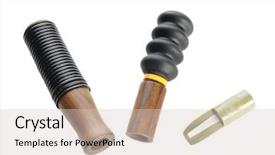  Presentation with malware types - Colorful slide set enhanced with tool die - selection of various types backdrop and a lemonade colored foreground