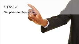  Presentation with virtual event - Colorful theme enhanced with toolbar - african hand using virtual touchscreen backdrop and a  colored foreground