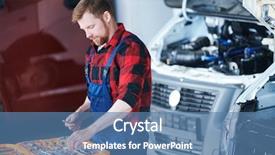  Presentation with repair - Amazing presentation theme having toolboxe - young professional technician taking one backdrop and a teal colored foreground